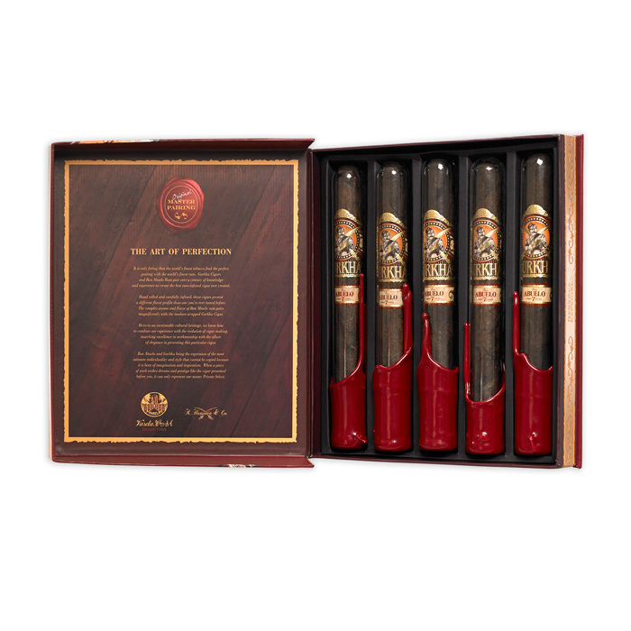 Коробка Gurkha Private Select Churchill Maduro Rum Abuelo на 5 сигар