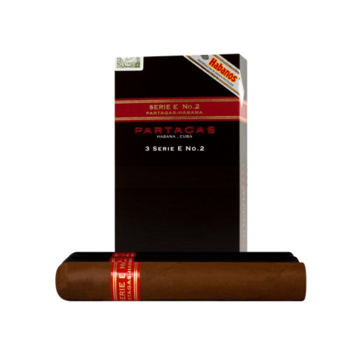 Упаковка Partagas Serie E No 2 Tubos на 3 сигары
