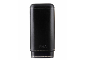 Чехол P&A на 3 сигары Черчилль, натуральная кожа и кедр T1067-Black