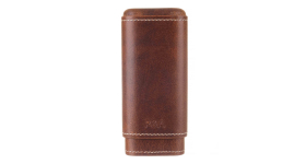 Чехол P&A на 3 сигары Черчилль, натуральная кожа и кедр T1067-Brown