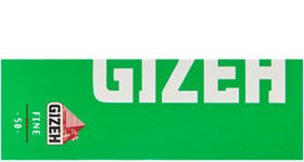 Бумага для самокруток Gizeh Fine Green Cut Corners 50