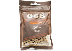 Фильтры для самокруток OCB Slim Unbleached 6 мм. (150шт.)