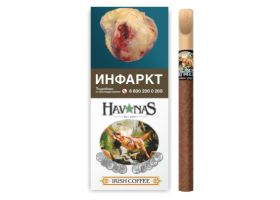 Сигариллы Havanas Wooden Tips Irish Coffee 4 шт.