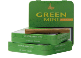 Villiger Green Mini Filter Lemon 20 Cigarillos