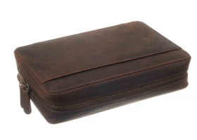 Сигарная сумка-хьюмидор P&A на 5 сигар, натуральная кожа C260-Buffalo