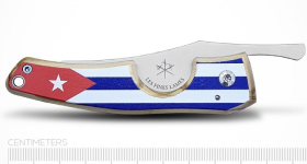 Сигарный нож Le Petit - Flag - Cuba - Light wood