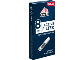 Фильтры для самокруток Gizeh Active Filters Charcoal 8mm - 10 шт