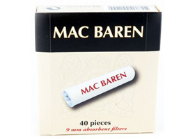 Фильтры для трубок Mac Baren Угольные 9мм, 40шт.