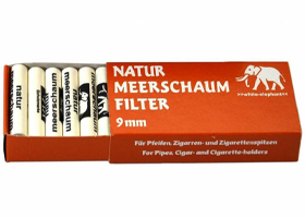 Фильтры для трубок White Elephant Natur Meerschaum Filter 9mm 20 шт.