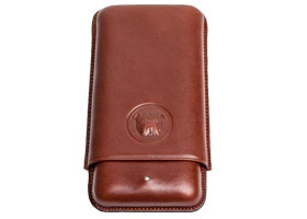 Футляр на 2 сигары Dunhill PA3012B Bulldog Robusto Brown