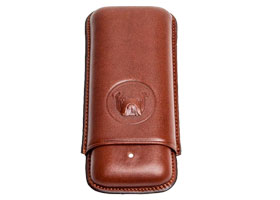 Футляр на 2 сигары Dunhill PA3022B Bulldog  Corona Extra  Brown