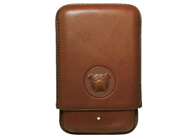 Футляр на 3 сигары Dunhill PA3013B Bulldog  Robusto Brown