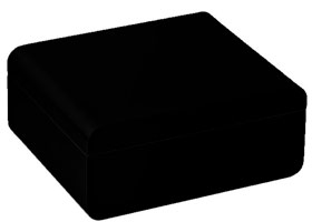 Хьюмидор Adorini Carrara M black - Deluxe на 75 сигар, черный-матовый 6096