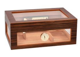 Хьюмидор Adorini Treviso Grande Deluxe на 150 сигар, коричневый со стеклом 15372