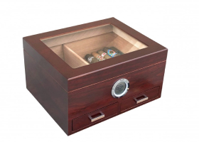 Хьюмидор Aficionado Chalet Glasstop Cherry Storage