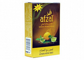 Кальянный табак AFZAL - LEMON WITH MINT - 40GR