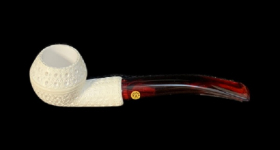 Курительная трубка Altinay Meerschaum Carved Bent Rhodesian, без фильтра