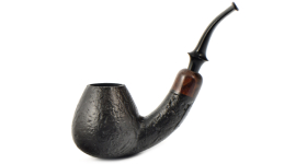 Курительная трубка Astra - Aurora 125 - Brandy bent Black Blast, без фильтра