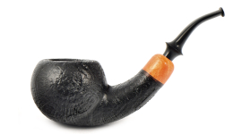 Курительная трубка Astra - Aurora 155 - Tomato bent Black Blast, без фильтра