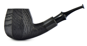 Курительная трубка Astra Nova Morta - Apple Bent Faceted Black Blast - 245, без фильтра