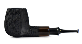 Курительная трубка Astra Nova Morta - Apple Faceted Black Blast - 235, без фильтра