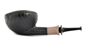 Курительная трубка Astra Spigot Morta 235 - Wide Dublin Black Blast, без фильтра