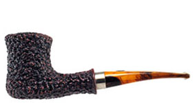 Курительная трубка Brebbia Naif Rocciata nera 9 мм