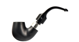 Курительная трубка Peterson De Luxe System Ebony 12.5 P_Lip , без фильтра