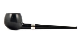 Курительная трубка Peterson Junior Ebony - Silver Mounted - Prince, без фильтра