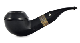 Курительная трубка Peterson Sherlock Holmes Ebony Squire P-Lip, без фильтра