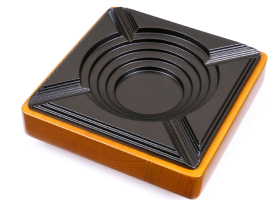 Пепельница сигарная Passatore на 4 сигары, дерево и алюминий 523-017