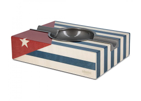 Пепельница из дерева Adorini Cuba под 2 сигары, кубинский флаг 16163