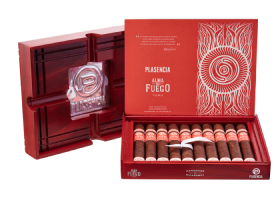 Подарочный набор сигар Plasencia Alma del Fuego Candente Robusto с пепельницой