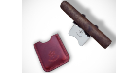 Подставка под сигару Le Petit - Cherry Red Leather Cigar Stand (Красная)