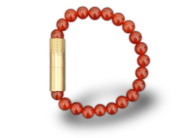 Пробойник-браслет для сигар Le Petit, Gold plated 18K, Carnelian