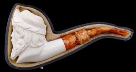 Курительная трубка Altinay Meerschaum Carved Bent Zeus