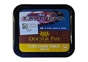 Трубочный табак Doctor Pipe Pure Dark Fired Flake Cut 50 гр.