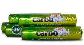 Уголь для кальяна Carbopol 28мм, 10шт.