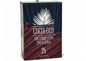 Уголь для кальяна COCOLOCO (25mm) - 1KG - 72 BRICKS