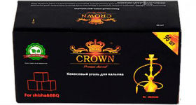 Уголь для кальяна CROWN - KALOUD - 96 куб.