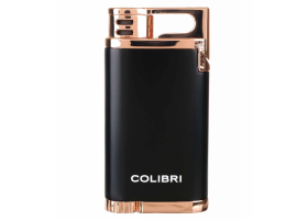 Зажигалка сигарная Colibri Belmont, Черная-розовое Золото LI200C12