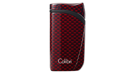 Зажигалка сигарная Colibri Falcon, красный карбон LI310T7