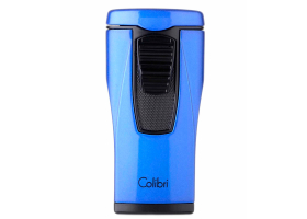 Зажигалка сигарная Colibri Monaco (тройное пламя), синий металлик LI880T8