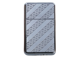 Зажигалка Gentelo Stripe/Bricks Silver 4-2467