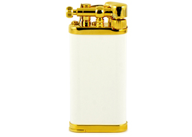 Зажигалка трубочная Im Corona - 64-5110 - Old Boy White Goldplated