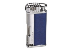 Зажигалка трубочная Vertigo Puffer Pipe Blue & Chrome
