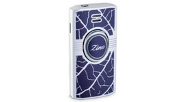 Зажигалка Zino Graphic Leaf Jet Flame Blue & Grey 101758