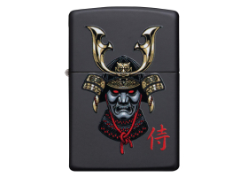 Зажигалка Zippo 49259 Samurai Helmet Design с покрытием Black Matte
