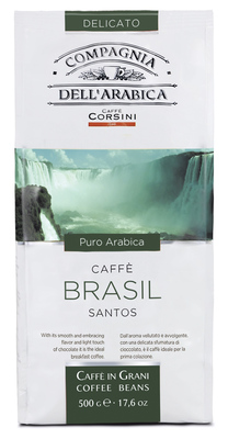 Бразильский Кофе в зернах Compagnia Dell'Arabica BRASIL SANTOS