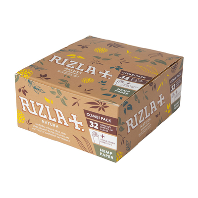 Бумага для самокруток Rizla+ King Size Natura + Filter Tips 32 шт.